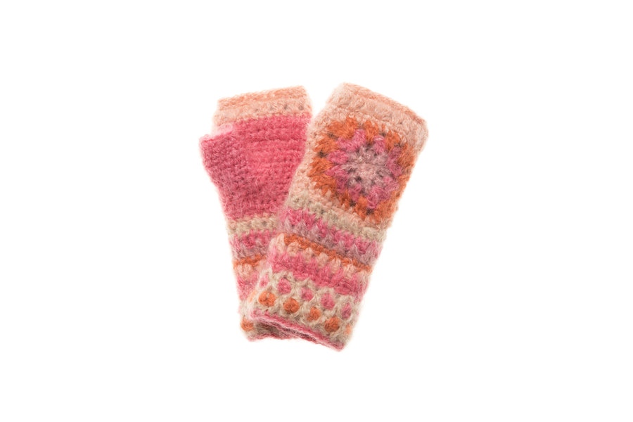 Crochet Hand Warmer - French Knot