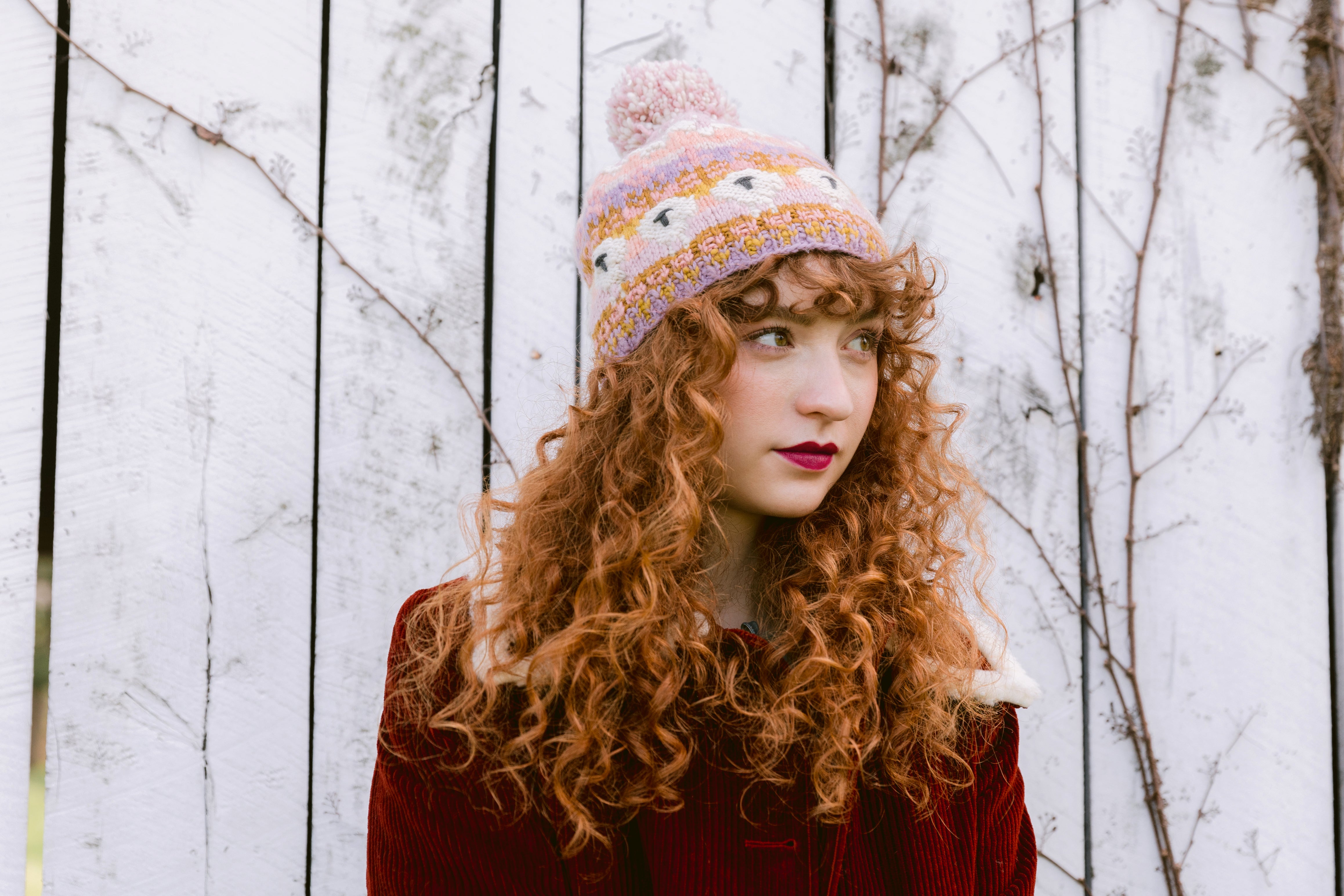 Vintage Nordic Wool‎ Knit Hat Handmade Vermont Sheep Winter Cap ✨Come knit red hats with us this Thursday 5-7  main image 4