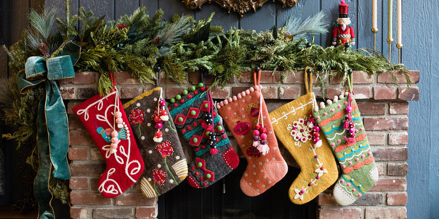 Garden Stocking - French Knot