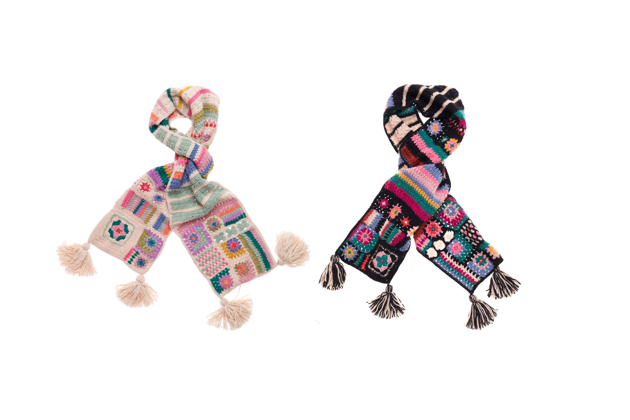 Woodstock Crochet Scarf French Knot woodstock-crochet-scarf-french-knot