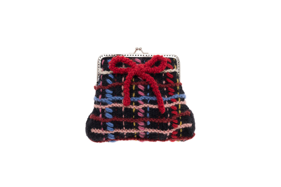 Plaid Clasp Pouch