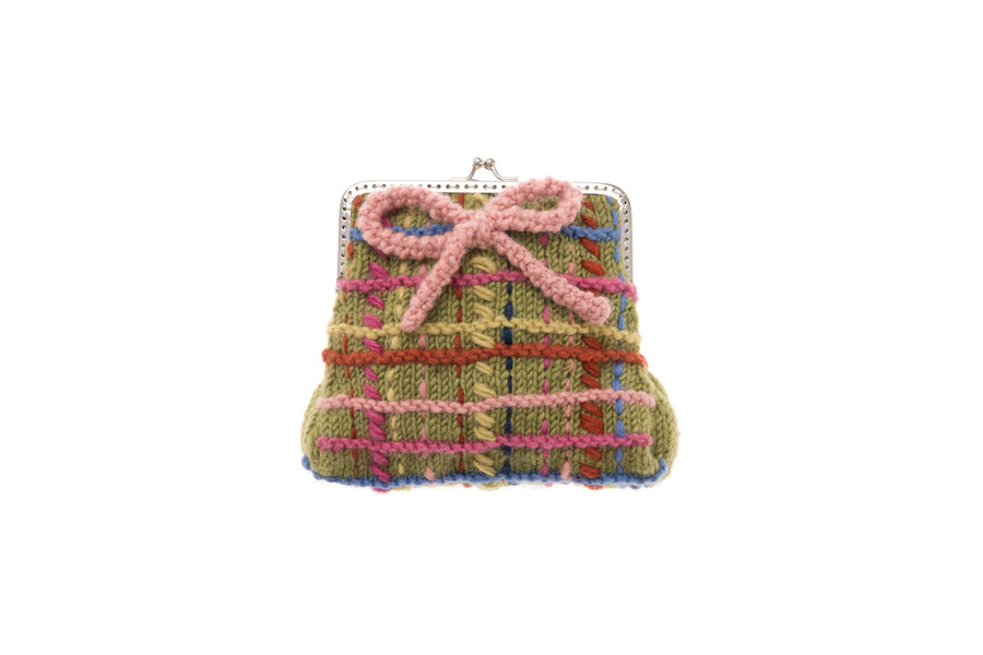 Plaid Clasp Pouch