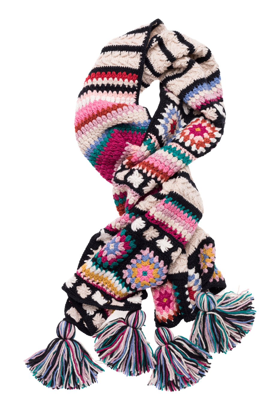 French Knot x Sundance - Granny Square Scarf
