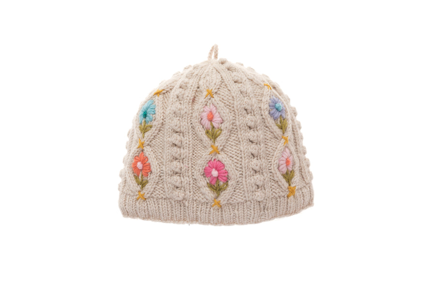 French Knot X Sundance-Cables and Bobbles Hat (Fits Slightly Short)