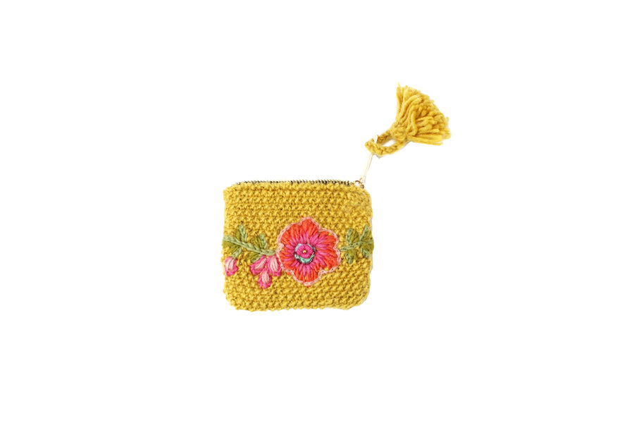 Marigold Coin Pouch - French Knot
