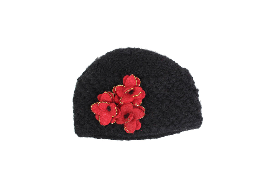 Felt Flower Hat - French Knot