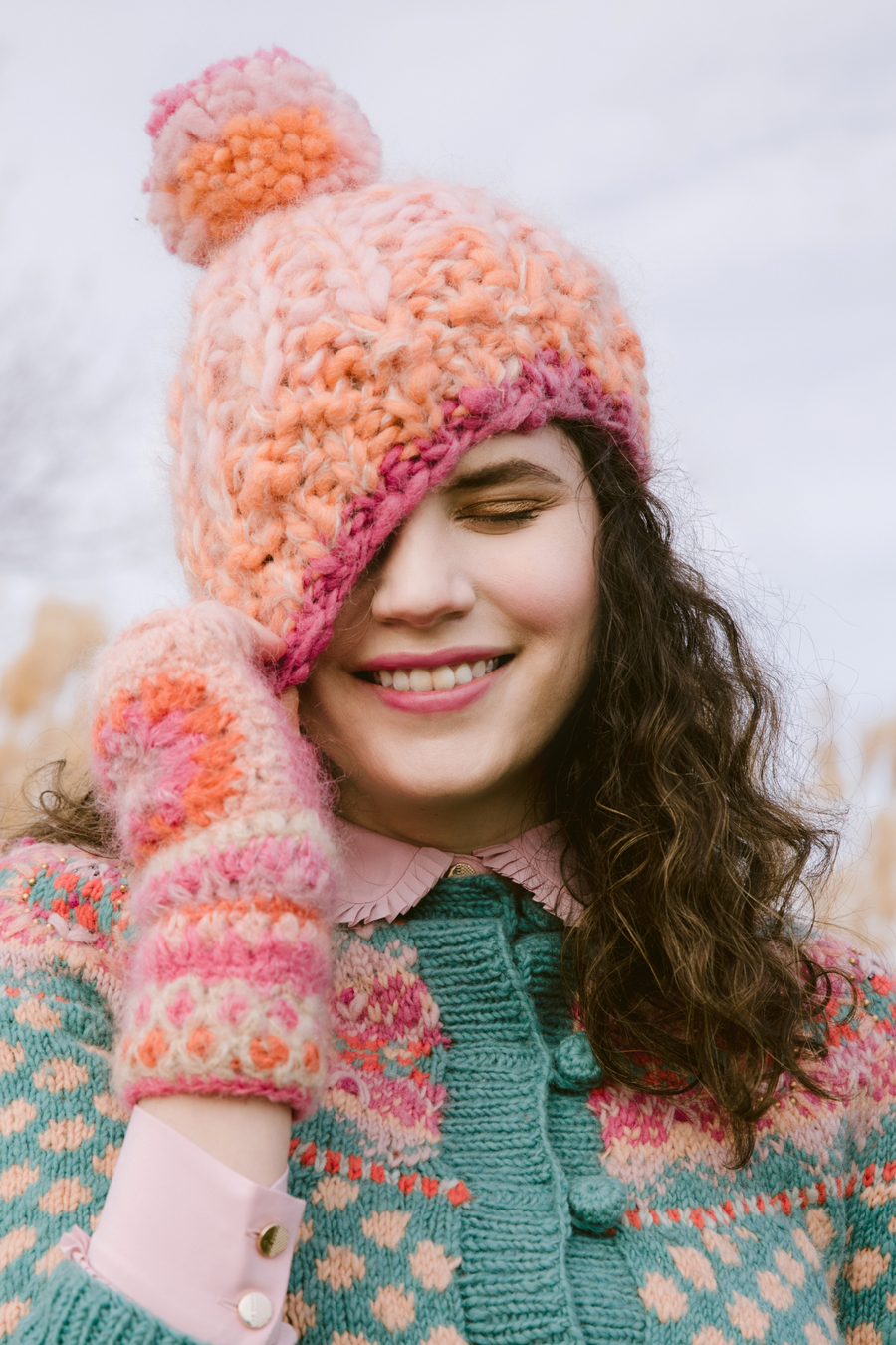 Chunky Hat - French Knot