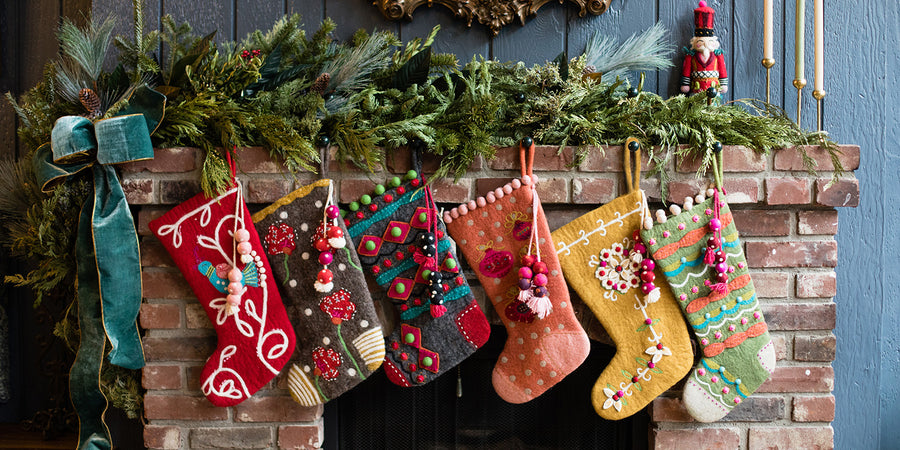 Meadow Stocking - French Knot