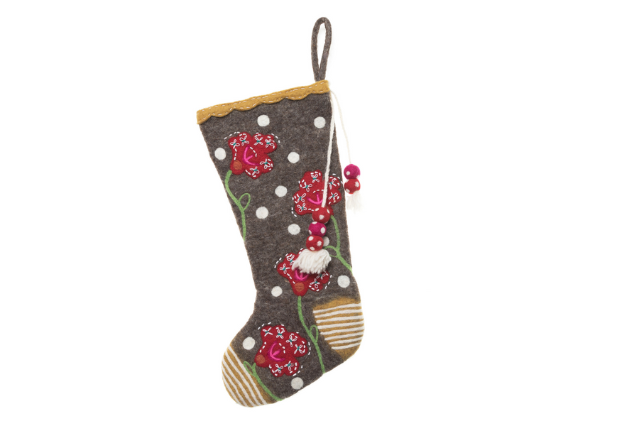 Garden Stocking - French Knot