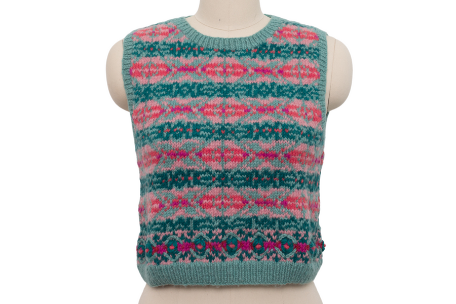 Betsy Cropped Vest - French Knot