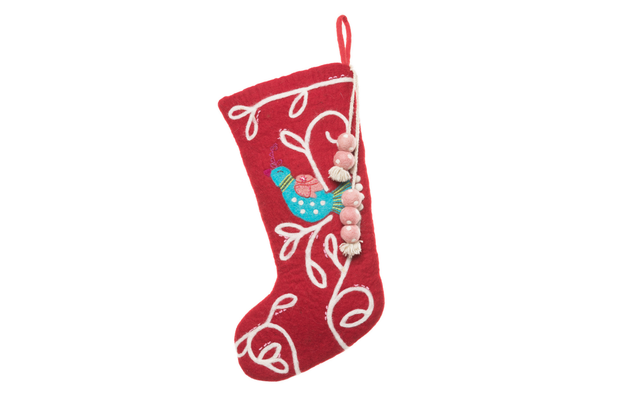 Coo Coo Bird Stocking – French Knot