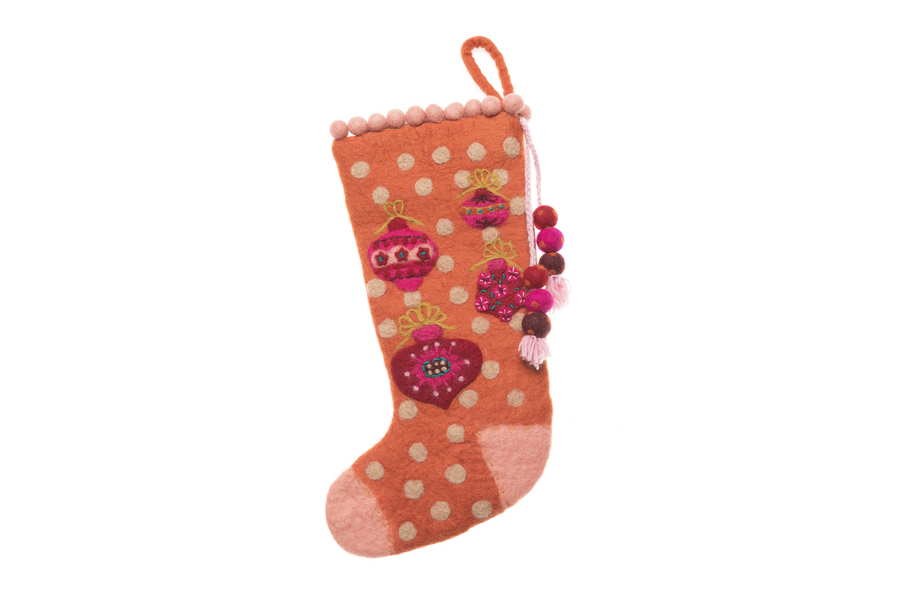 Vintage Stocking - French Knot