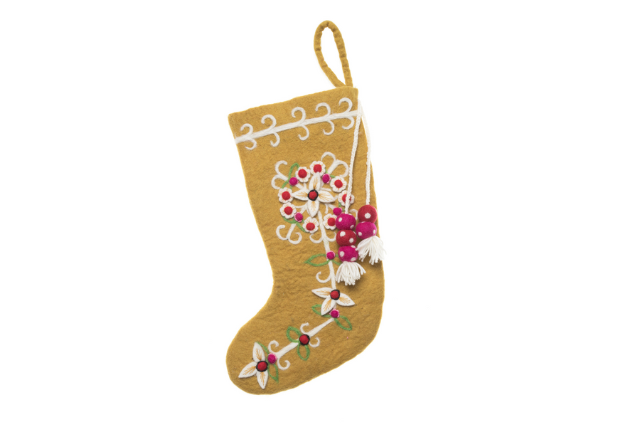 Meadow Stocking - French Knot